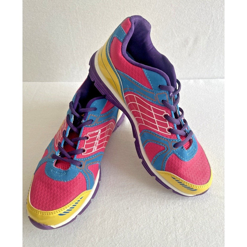 Athletech Willow 2  Women's Athletic Shoes Size 7.5 Pink Blue Yellow Multicolor